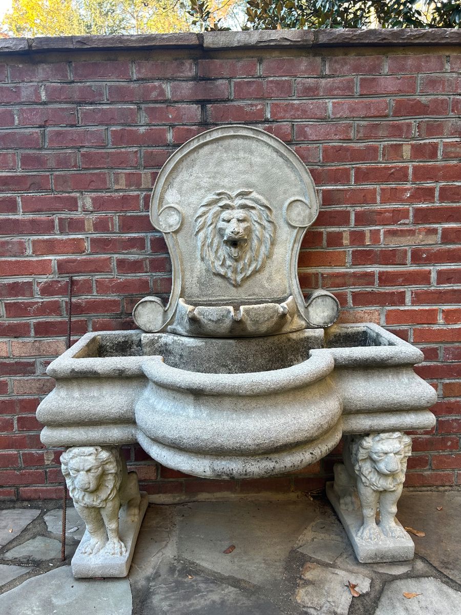 Lions Head water fountain
