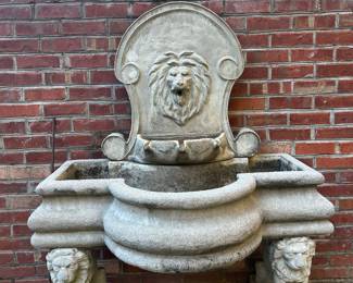 Lions Head water fountain