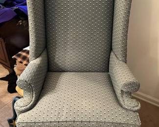 Light blue armchair - $40 or best offer.