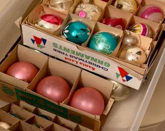 Garage unearthed a treasure trove of OLD SCHOOL holiday oraments...selling by the each so bring a small soft bag if you collect these!