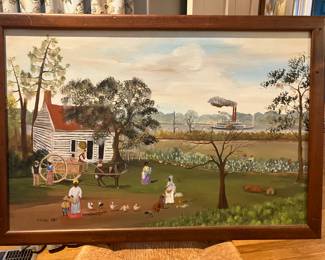 Rare find....Parks Duffy original oil in canvas