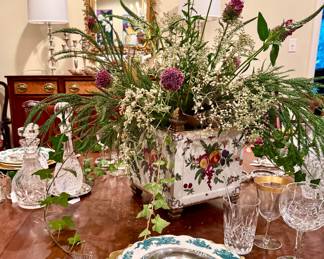 Carvers Guild Mirror, Waterford Stemware, Sterling Flatware