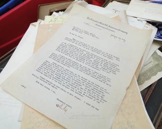 Vintage paperwork, Signatures