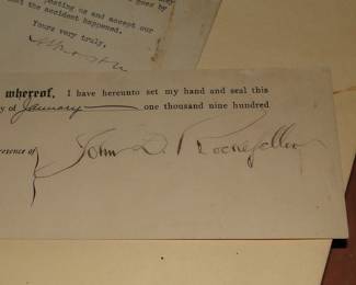 John D. Rockefeller Signature