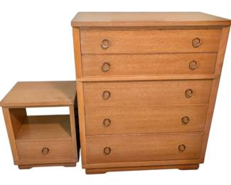 Kent Coffey The Dreamette MidCentury Tall Boy Dresser Nightstand