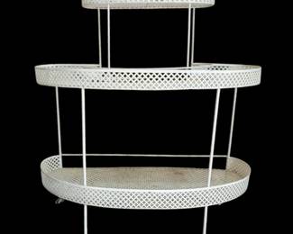 MidCentury Tiered Metal Plant Stand