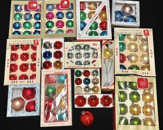 Shiny Brite Glass Ornaments Vintage Tree Topper