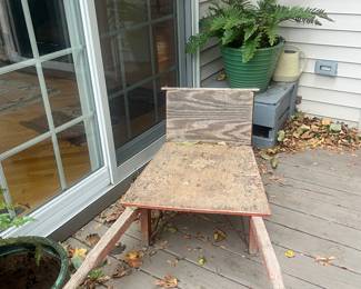 Vintage garden wheelbarrow