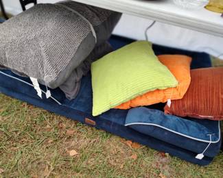 XL dog bed & pillows