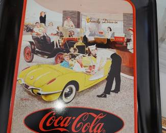 collectible Coca Cola tray