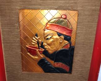 hammmered copper Chinese man