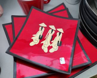 Asian lacquer trays