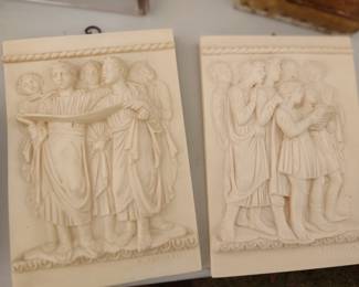 pair wall plaques