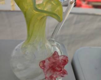 Victorian art glass ewer