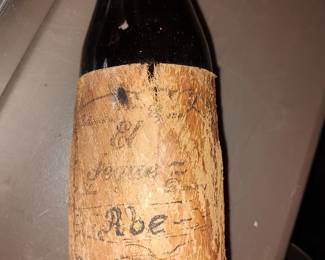 very old bottle of wine