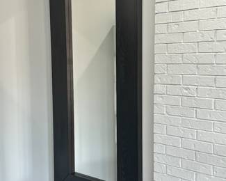 Oversized Wood Framed Mirror, 37" x 74", Two Available 