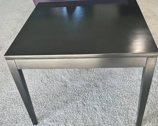 Loewenstein (USA) Black Square Wooden Side table, 30" x 24" 