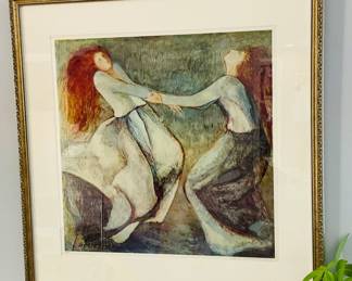 Barbara A. Wood Limited Edition Lithograph, Pencil Signed & Numbered, 172/975, "Happy Moments", 34"