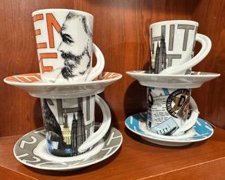 Rosenthal Cupola 20th Century Landmark Collection Espresso Collectable Mugs