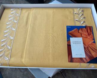 Hand Embroidered and Handmade in Italy,  Brand New Bed Linens by Diva