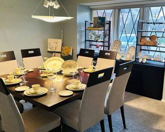 Another View of the Formal Dining Room Set with Available Bone China.