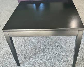 Loewenstein (USA) Black Square Wooden Side table, 30" x 24" 