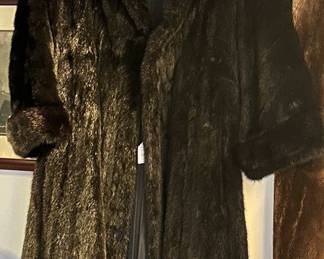 Floor Length Black Mink Dittrich Fur Coat Available.