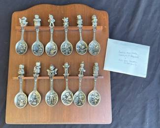 12 Pewter Fairytale Spoons