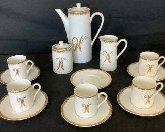 Coffee Set With 5 Demitasse Cups