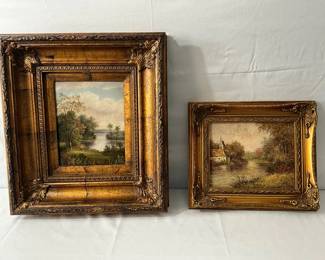 006 Gold Framed Oil Paintings