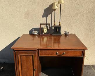 Wooden Desk And Decor