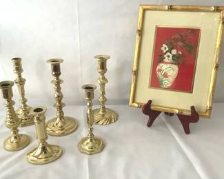Brass Baldwin Candlesticks 