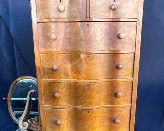 Tall Dresser And Mirror