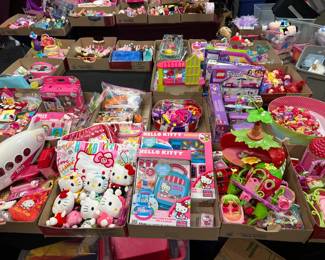 Strawberry Shortcake, Hello Kitty, Legos, Polly Pocket