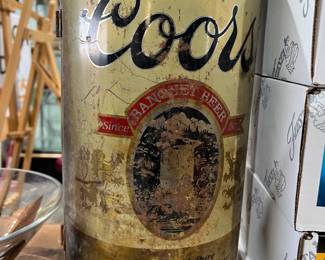 large Coors advertising can