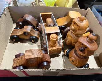 MCM Signed, artist made wooden toys- Philip J. VanVoorst