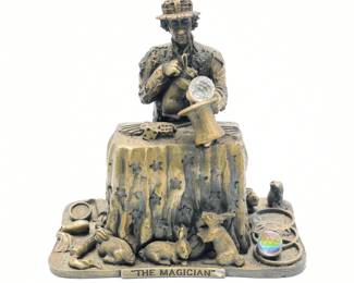 Emmett Kelly Jr. "The Magician" Limited Edition Bronzed-Finish Figurine by Palambro Exclusive
