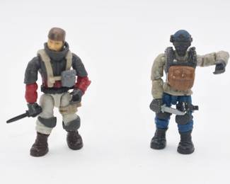 A Pair of Mega Bloks Construx Call of Duty Modern Military Action Figures
