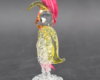 Murano Art Glass Rooster Figurine
