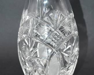 Crystal Clear Industries Handcut 24% Lead Crystal Vase, Made in Turkey
