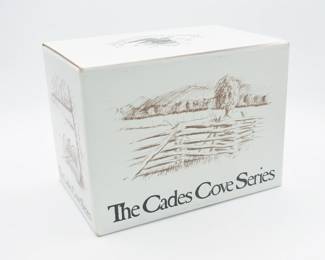 National Heritage Gallery, The Cades Cove Series, 'Elijah Oliver Cabin' Limited Edition Miniature Model, Signed J.R. Ricks, Dated 1990
