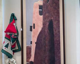 Original painting by Neva Fischer, Christmas aprons