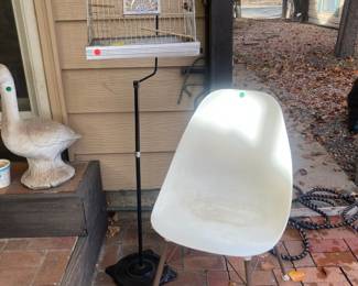 Mid Century chair, birdcage
