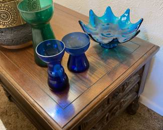 Hand blown glass pieces