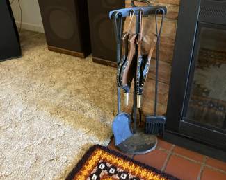 Fireplace tools, bellows