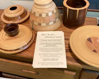 Hand made bowls by Del Fischer