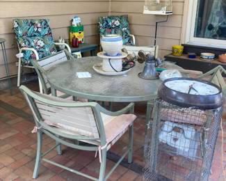 Patio table and chairs