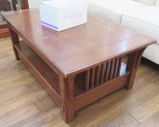 Mission style LIFT TOP coffee table