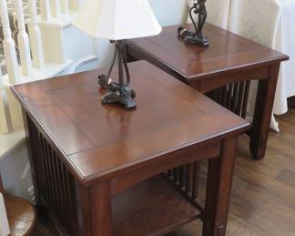 Mission style side tables