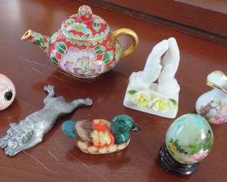 Smalls - cloisonne, Limoges, pewter...
